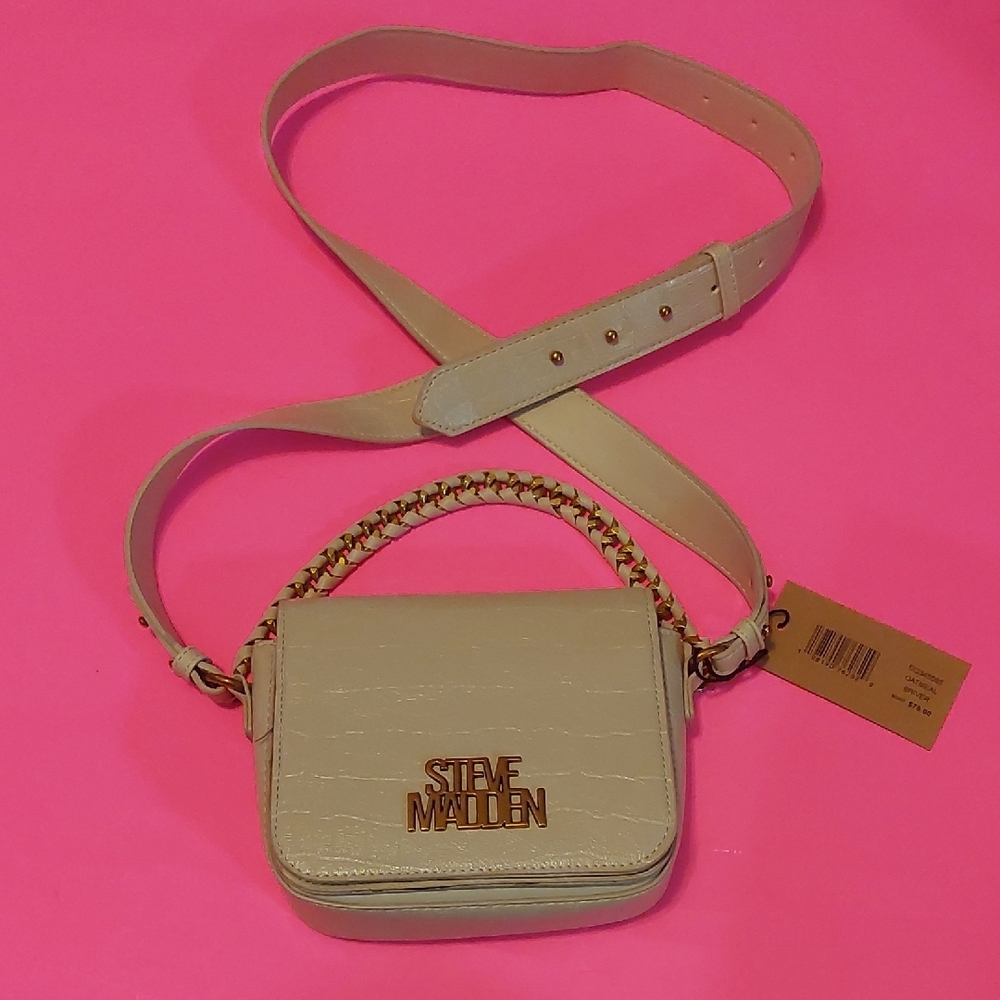 Steve Madden Oatmeal Crossbody Bag